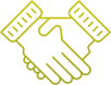 coaching business hand shaking icon