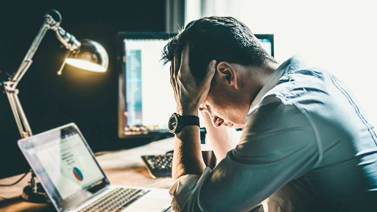 a person working on the laptop