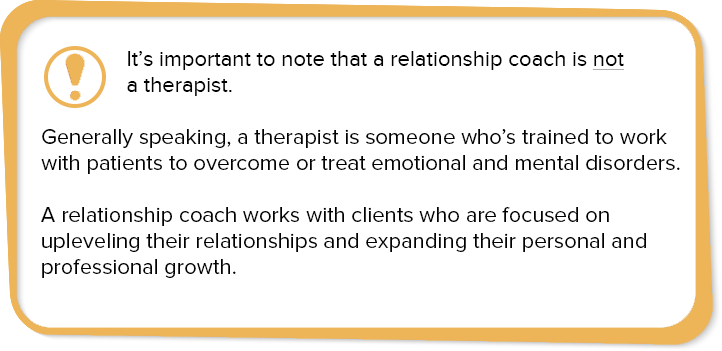 Relationship Coach vs Therapist