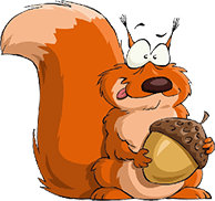 squirrel cartoon